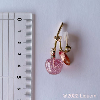 Liquem / Kids Cherry &amp; Blossom clip on earrings (PK)