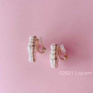 mimmam × Liquem / Portrait drop clip on earrings (mim)
