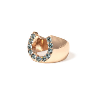 Horseshoe ring (smoked sapphire)