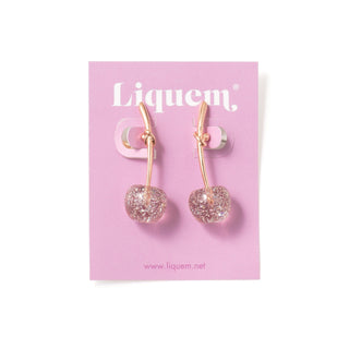 Kids cherry earrings (sakura lame)