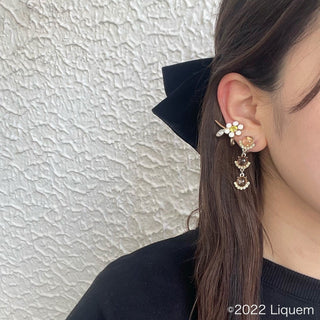 Liquem / Mini Cafe Latte clip on earrings (Latte)