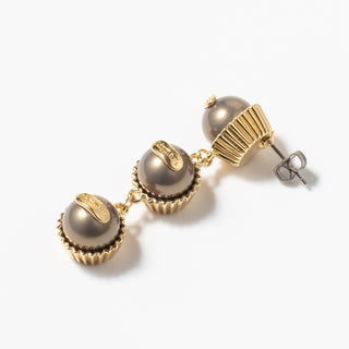miniature truffle earrings